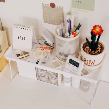 

Multipurpose Rack Plastic Foldable Debris Desktop Rack Shelf Organizer For Kitchen Flavoring Organizer Home Storage#1