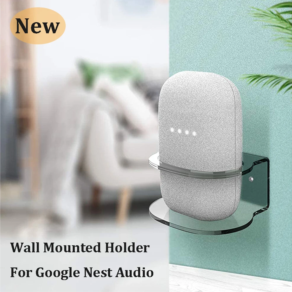

Wall Mount Holder for Google Nest Audio Stand Voice Assistant Cord Manager Nest Audio Bracket for Google Smart Speaker Stand