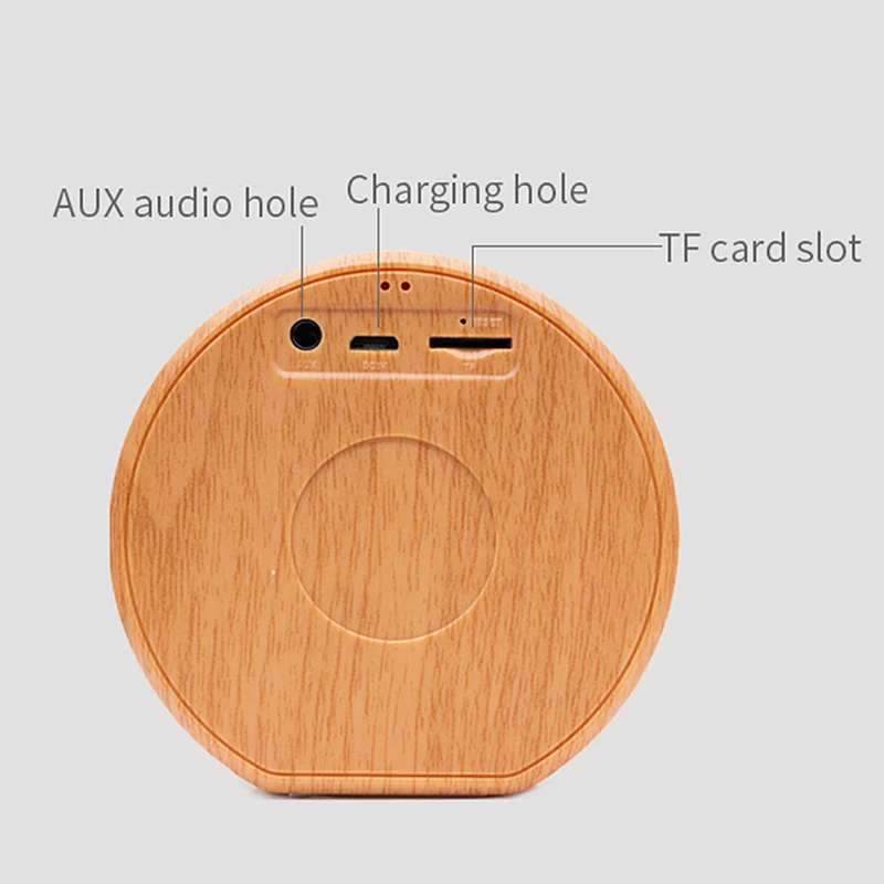 AAAE Top-A60 древесины беспроводной Bluetooth динамик портативный мини сабвуфер аудио стерео громкий динамик поддержка TF AUX USB