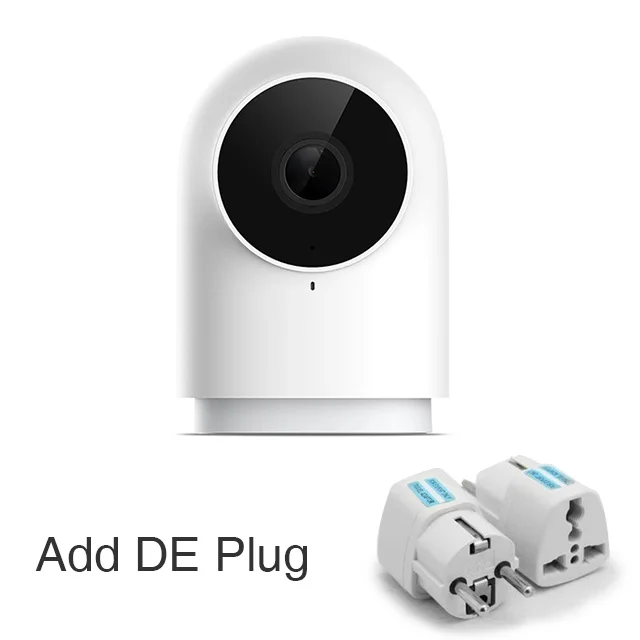 Add DE plug Aqara 1080P умная камера G2 hub Gateways Edition Zigbee связь IP Wifi Беспроводная облачная Домашняя безопасность умные устройства - Цвет: Add DE plug