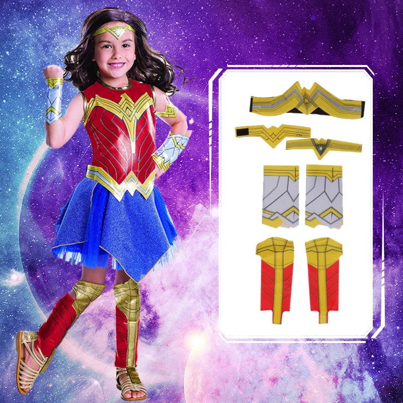 Costume Deluxe per bambina alba della giustizia Wonder Girl - AliExpress