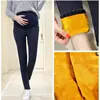 Warm Thick Pregnancy Denim Pants Winter Fleece Maternity Jeans for Pregnant Women Plus Velvet Maternity Trousers 1