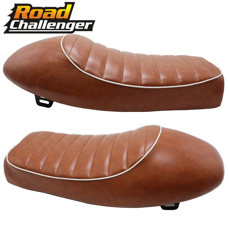 Motorcycle Cafe Racer Seat Custom Vintage Hump Saddle Flat pan Retro For CG125 |