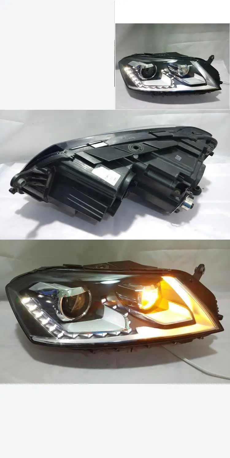 Para Авто ходовые наружные Drl боковые поворотники светодиодные фары Задние Автомобильные фары в сборе для Volkswagen Jetta