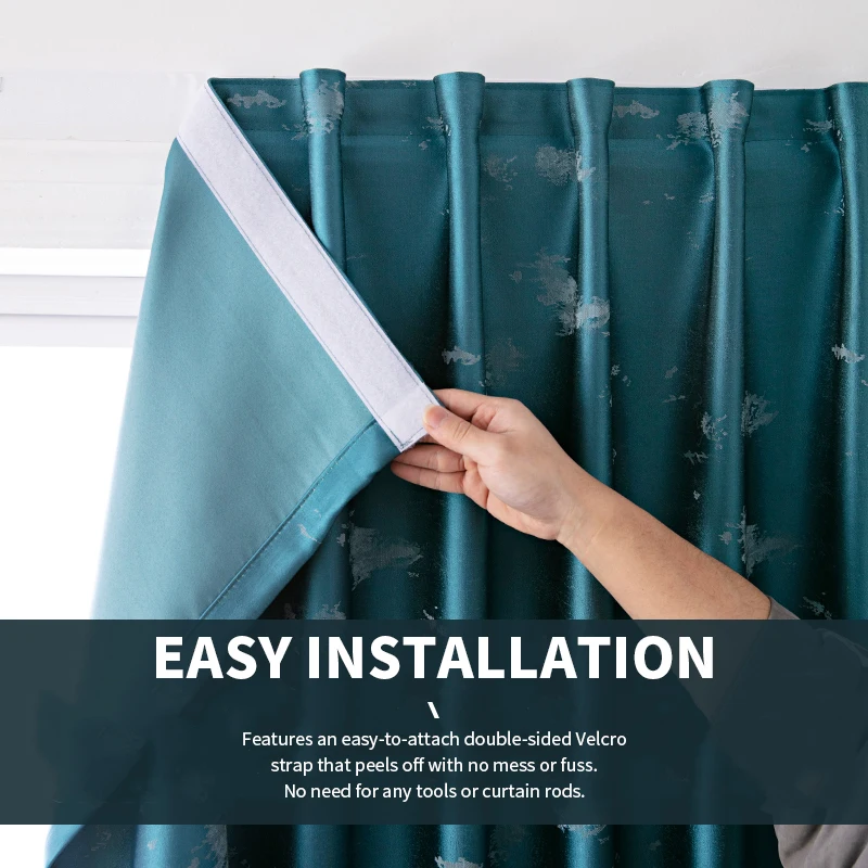 VelcroCurtainsInTheLivingRoomGreenCurtainsforRoomHallWindows