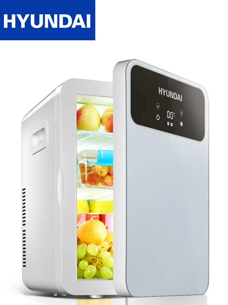 Accesorios para coche coche capacidad de 4 litros caja de calefacción y refrigeración dormitorio Mini nevera portátil,Refrigerador de coche de 12 V Frigorífico portátil para coche oficina compartimentos Dimweca