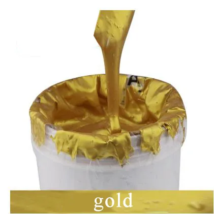 250 г/бутылка трафаретная печать чернила на водной основе фиолетовый золотой серебряный 10 цветов - Цвет: gold