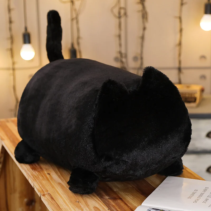 Новинка 1 шт. 40/55 см плюшевые подушки Kawaii Cat подушка с тенью на спине наполнителем