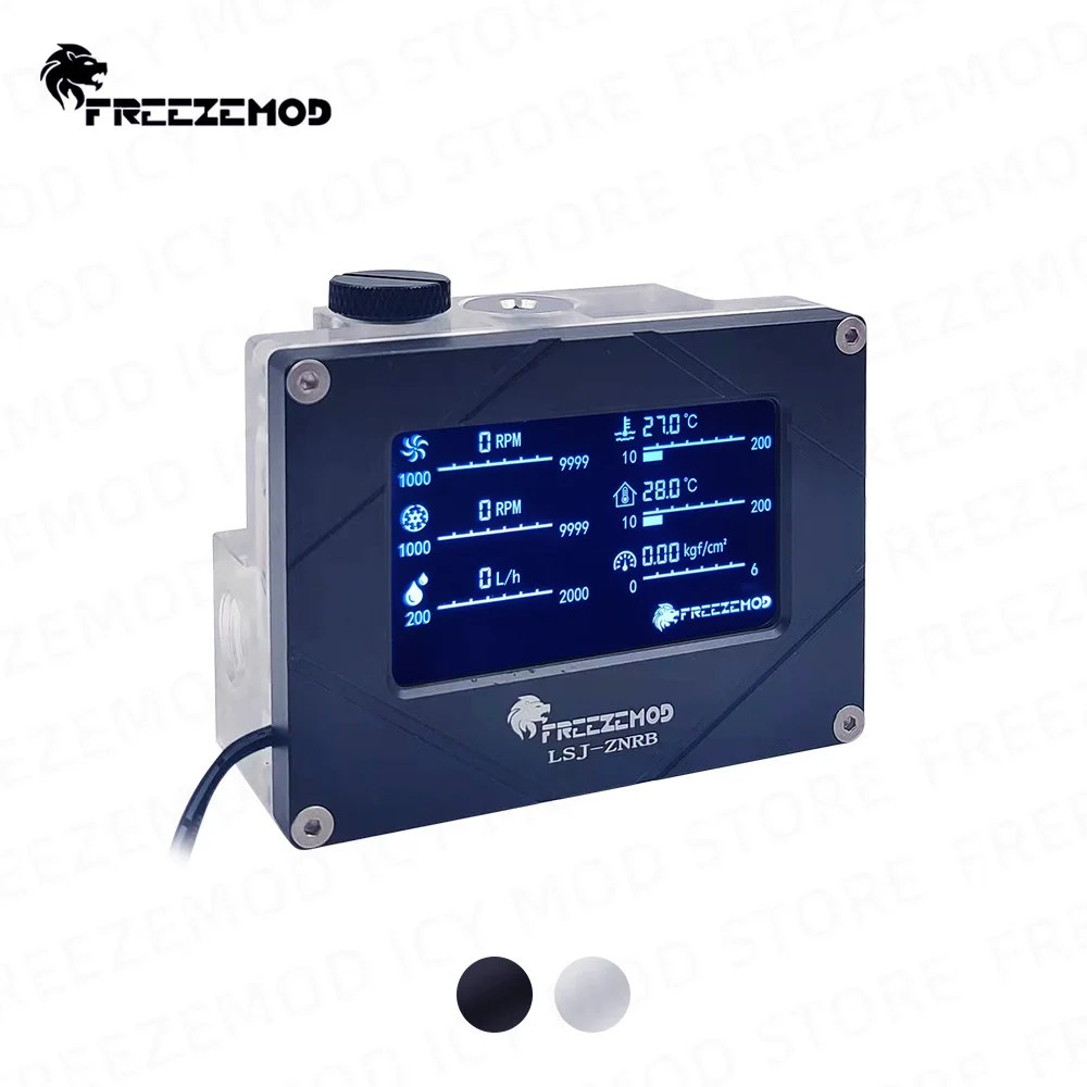 FREEZEMOD Water Cooler System Monitor LCD Flowmeter Temperature