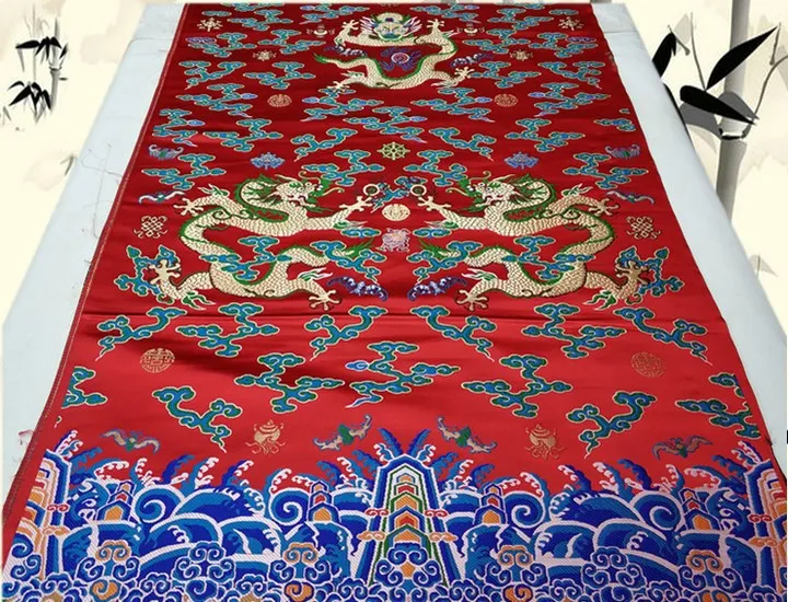 Подвеска дракон халат традиционная китайская куртка Cheongsam материал сценическое украшение прядильная ткань жаккардовая атласная парча ткань