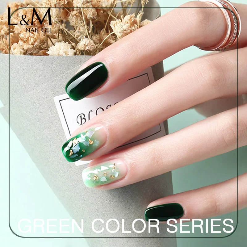 Ibdgel, зеленый цвет, Гель-лак, UV Led, замачивается, лак для ногтей, гель, лак, Полный Пигмент, 12 зеленых цветов, s для маникюра