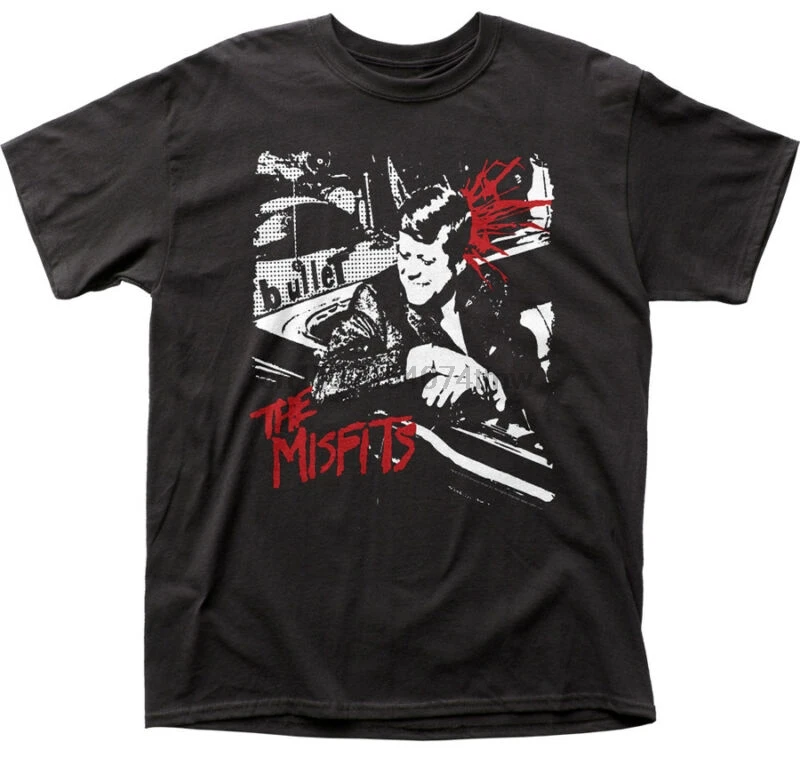Misfits Bullet JFK Better Dead on Red Danzig Punk Shirt (SML-2XL) badжиmerch |
