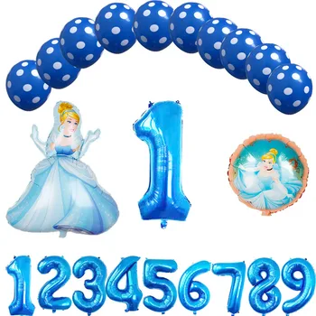 

13pcs 67*92cm Large Belle Aurora Cinderella 18inch ball Princess Foil Balloons Baby Birthday Party Decoration Helium Balloons