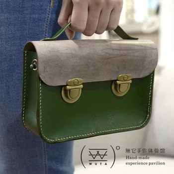 

DIY leather bag made by custom as a gift