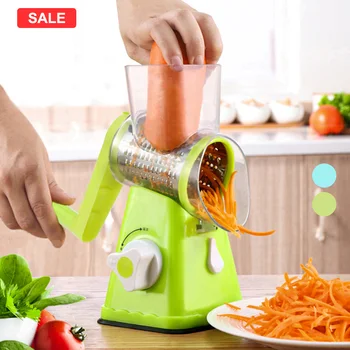 Vegetable Cutter Round Slicer Graters Potato Carrot Cheese Shredder Food Processor Vegetable Chopper Kitchen Roller Gadgets Tool