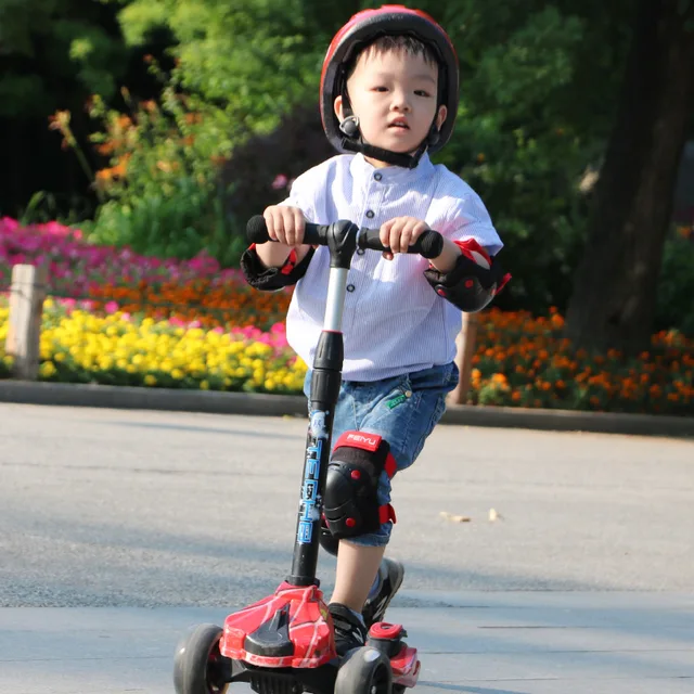 US $14.75 As fish Children Roller Skating Balance Car Protective Clothing Set Skates Skating Shatter-resistan