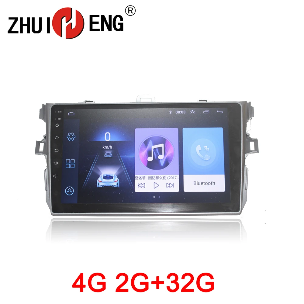 Автомагнитола ZHUIHENG 2 din для TOYOTA COROLLA 2007-2011 dvd-плеер GPS navi автомобильные аксессуары