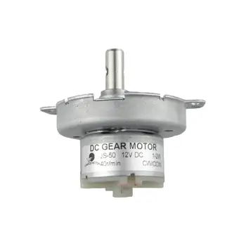 

CHANCS DC Gear Electric Motor JS-50 Synchronous Motor DC 12V 40RPM Large Torque Rotating Display Stand Dedicated