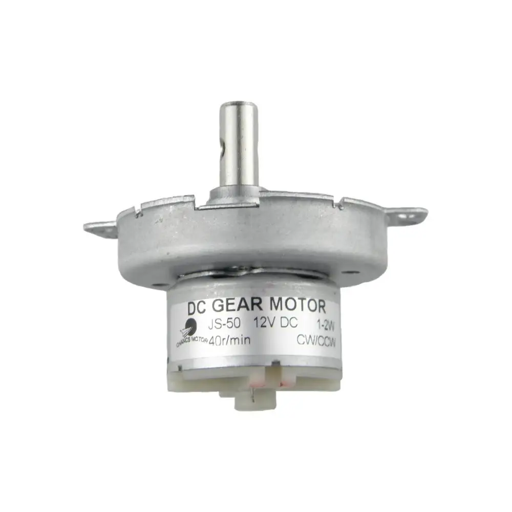 Электродвигатель с редуктором постоянного тока JS-50 синхронный двигатель 12 В 40