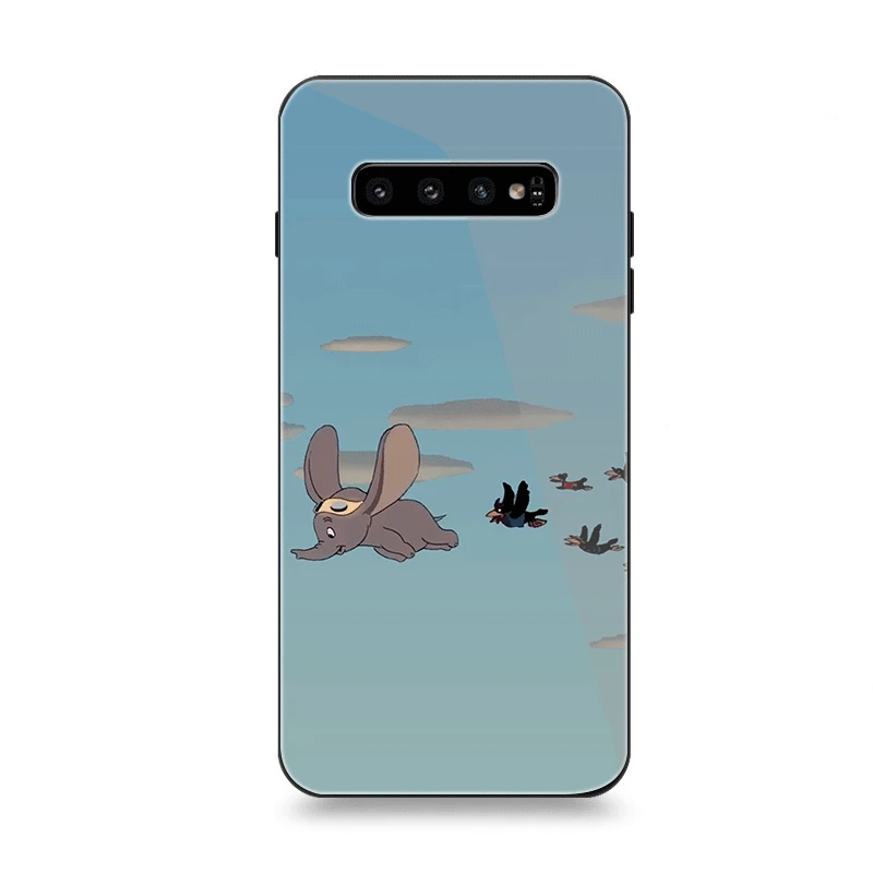 G10 Чехол для телефона Стекло для samsung A10 A20 A30 A40 A50 A60 A70 S7 край S8 S9 S10 плюс Чехол Дамбо - Цвет: G10