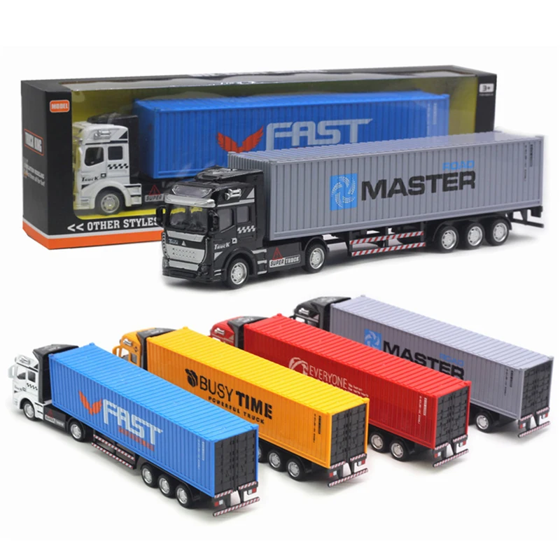 

1:48 Scale Mini Truck Metal Alloy Model Toys Diecast Car Vehicles Carrier Truck Car Toys For Children Christmas Gift Collection