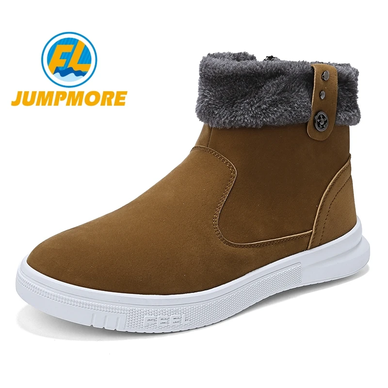 FL JUMPMORE/высококачественные кожаные мужские зимние ботинки; мужские мотоциклетные ботинки с плюшевой подкладкой; Askeri Bot; Мужская обувь; коллекция года; зимние мужские ботинки