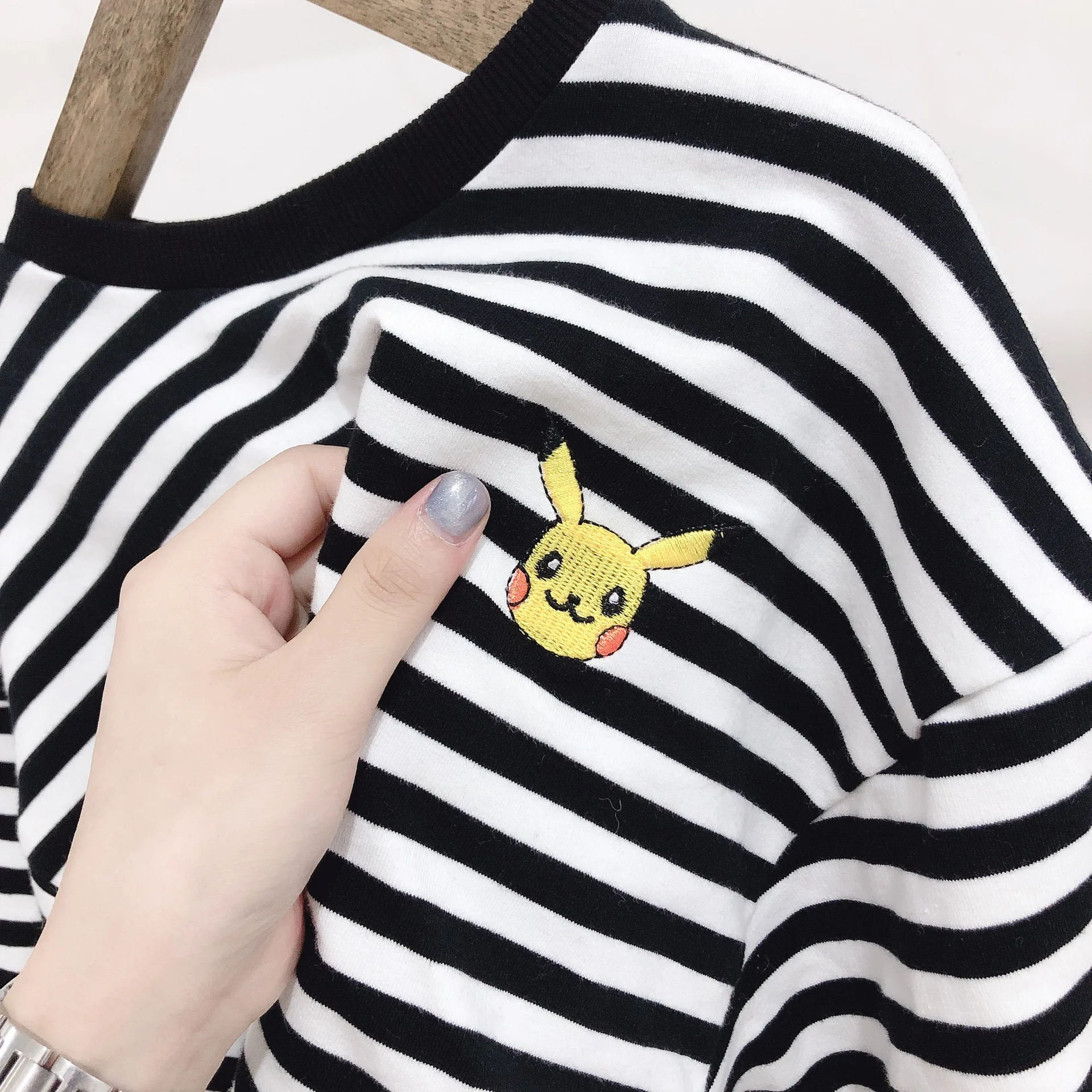 travel snail 0-6T kids t-shirts girls boys striped t-shirt sweater boys children wear tops Lantern Sleeve Korean blouse
