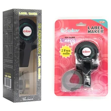 Noir Cidy C101 étiqueteurs manuels pour 9mm 3D gaufrage étiquettes en plastique bandes Mini poignée machine à écrire remplacement de Motex E101(China)