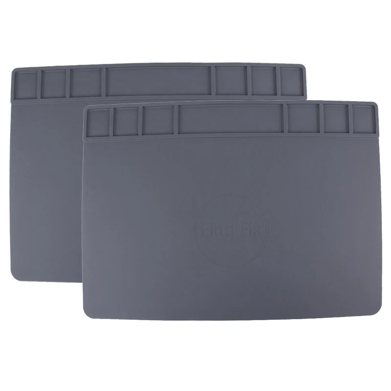 

Best 2Pcs Heat-Insulated Silicone Pad, Desk Pad, BGA Welding Phone, PC Repair Station