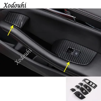 

Car Body Cover Interior Inner Door Window Glass Switch Panel Trim Frame Molding Parts 7pcs For Mazda CX-30 CX30 2020 2021