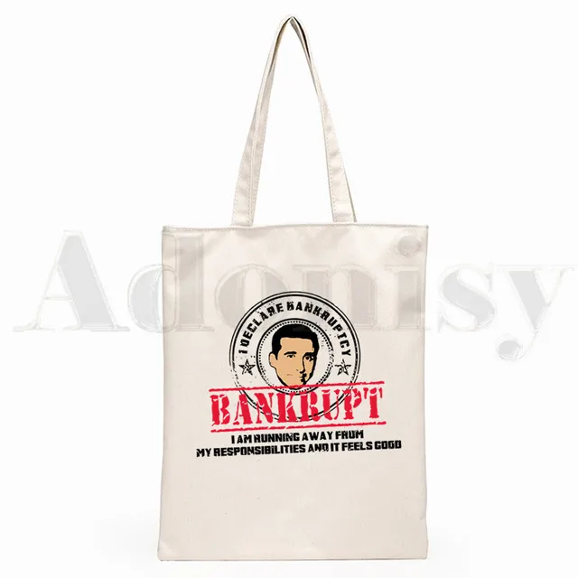 The Office TV Show Dunder Mifflin Paper Company Shoulder Canvas Bags Large Capacity College Harajuku Handbag Women Shopping Bag K