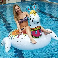 Alpaca Pool Float Гигантский 60 дюймов Llama бассейн шезлонг надувной Альпака прокатный бассейн поплавок для бассейна круги надувной бассейн плот водные игрушки - Цвет: Alpaca Pool Float