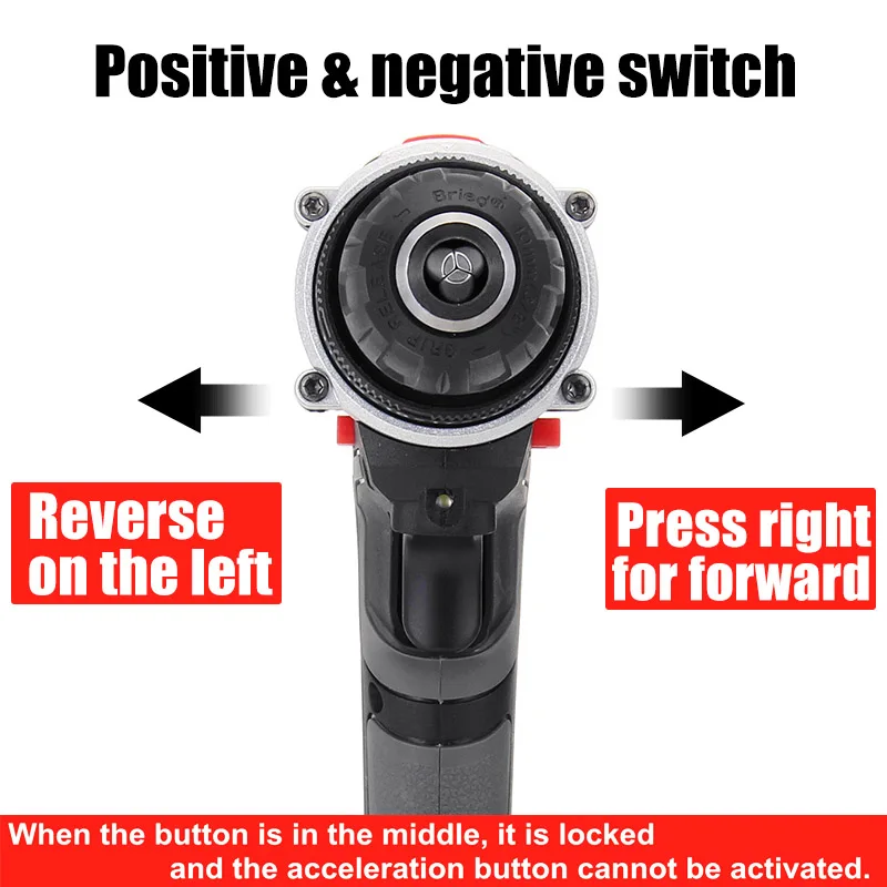 

48V Electric Hammer Drill Cordless Drill Woodworking Tool Rechargeable Woodworking Drills MF999