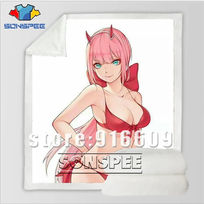 DARLING in the FRANXX Zero Диван Постельные принадлежности бархат узорчатый офис Harajuku зимнее теплое Покрывало Постельное белье путешествия одеяло Стёганое одеяло