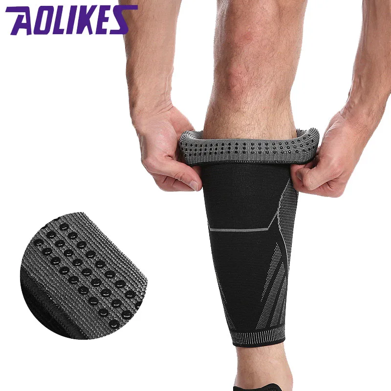 AOLIKES 1 шт. эластичная плетеная спортивная компрессионная защита для телячьих рук