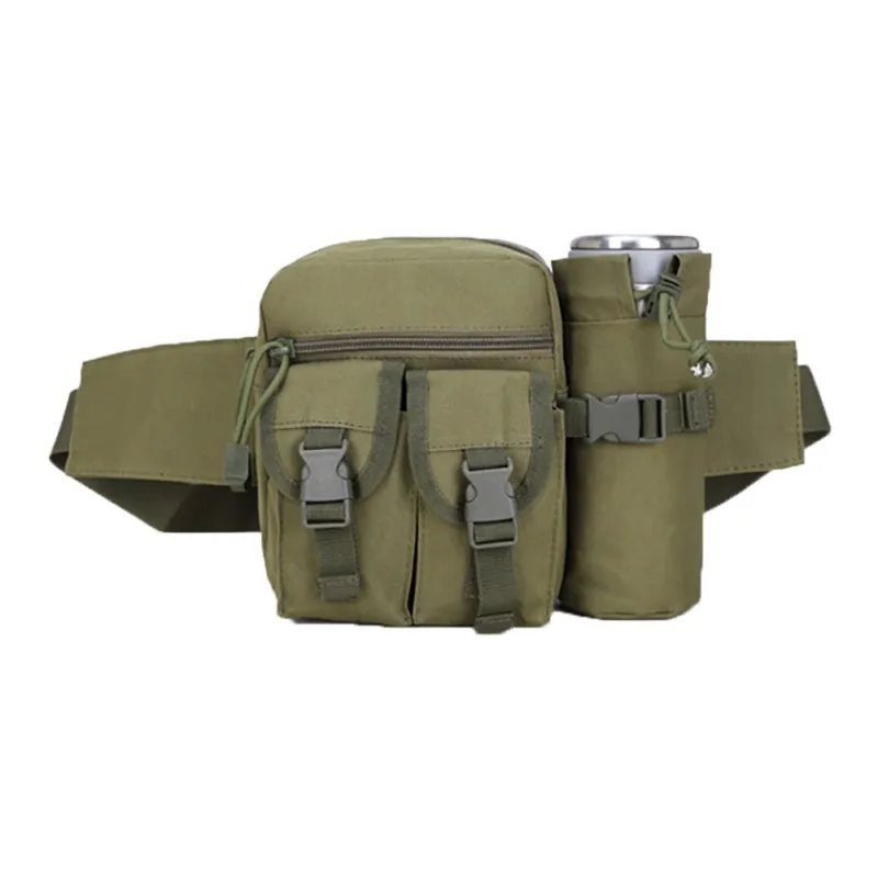 Спортивная Тактическая Военная Сумка для воды, сумка на плечо, Сумка для кемпинга, походов, водонепроницаемая поясная сумка, сумка для чайника, карманная сумка Zi - Цвет: A