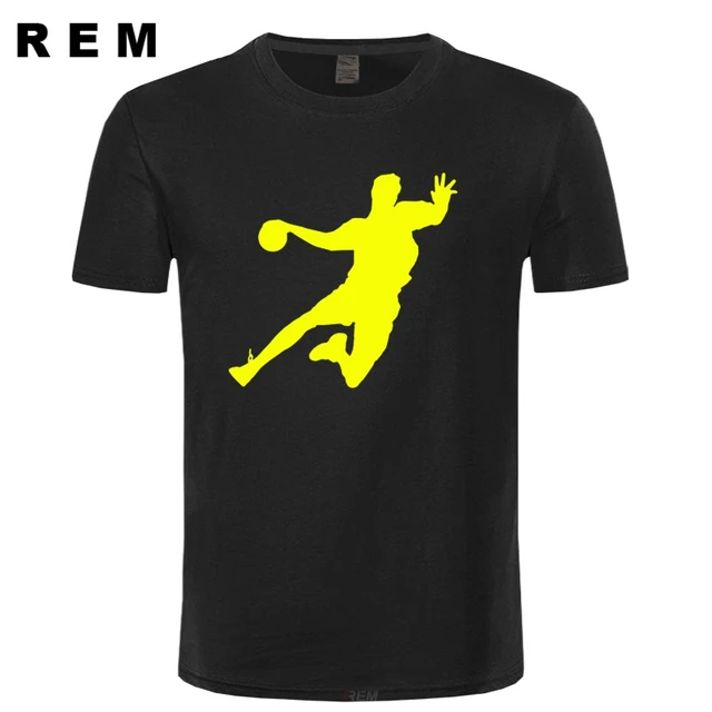 Camiseta de balonmano para hombre, camiseta informal de algodón, diseños  creativos, ropa de calle para monopatín, novedad - AliExpress