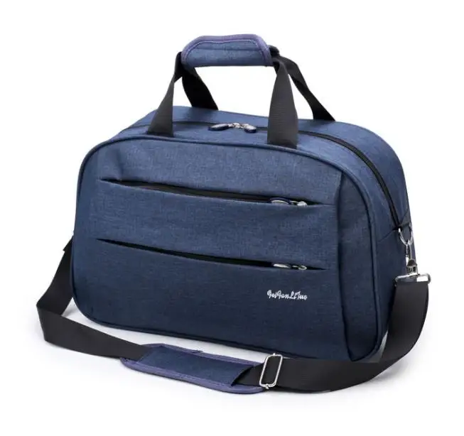 Дорожные сумки через плечо, многофункциональная сумка для ноутбука,, мужская сумка для путешествий, выходные сумки для ручной клади, мужская спортивная сумка на плечо - Цвет: Синий