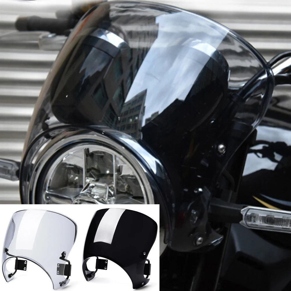 

Windshield Windscreen Wind Deflector For Kawasaki Z900RS Cafe ABS 2018 - 2024 2019 2020 2021 2022 2023 / Z900 RS