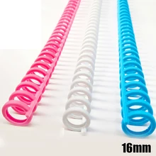 

16mm A4 30 Hole Binding Strip Loose-leaf Ring Binding Clip For Notebook Spiral Coil Clips Paper Plastic Book Binders For School
