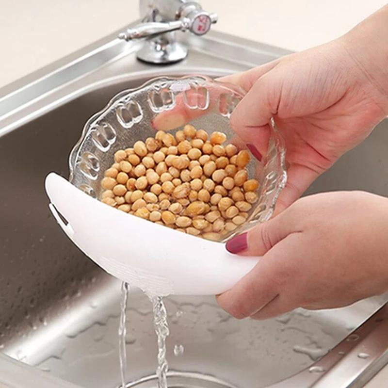 

Durable Rice Sieve Washing Spoon Plate Colanders Filters Strainer Kitchen Gadgets Utensil Tools Accessories Supplies