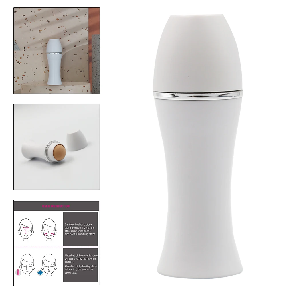 Buen valor Rodillo Facial absorbente de aceite, herramienta de cosmética reutilizable, Bola de barra rodante para el hogar, color blanco ezYoMyOa6yl Buen valor Rodillo Facial absorbente de aceite, herramienta de cosmética reutilizable, Bola de barra rodante para el hogar, color blanco ezYoMyOa6yl