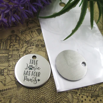 

20pcs--"TRUE LOVE HAS FOUR PAWS"stainless steel charms 5 styles for choosing DIY Charms for necklace bracelets
