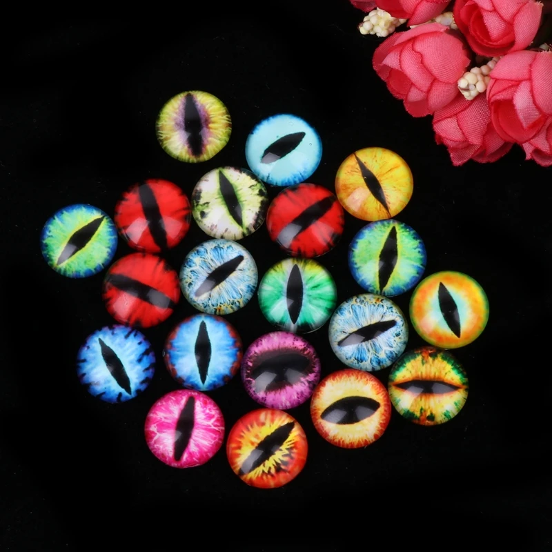 

20Pcs Glass Doll Eye Making DIY Crafts For Toy Dinosaur Animal Eyes Accessories