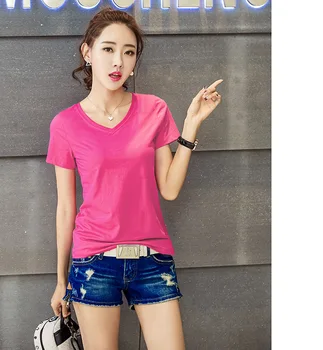 

sleeve t-shirt men's round neck solid color half sleeve couple's white