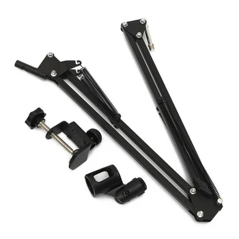 

Extendable Mic Stand Foldable Microphone Stand Arm Stand And Table Mounting Hanging - Tool Clamp Fastener Microphone Holder Kit