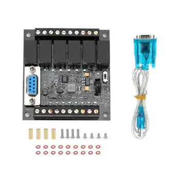 

PLC Industrial Control Board FX1N-14MR Programmable Controller DC10-28V with Programming Line