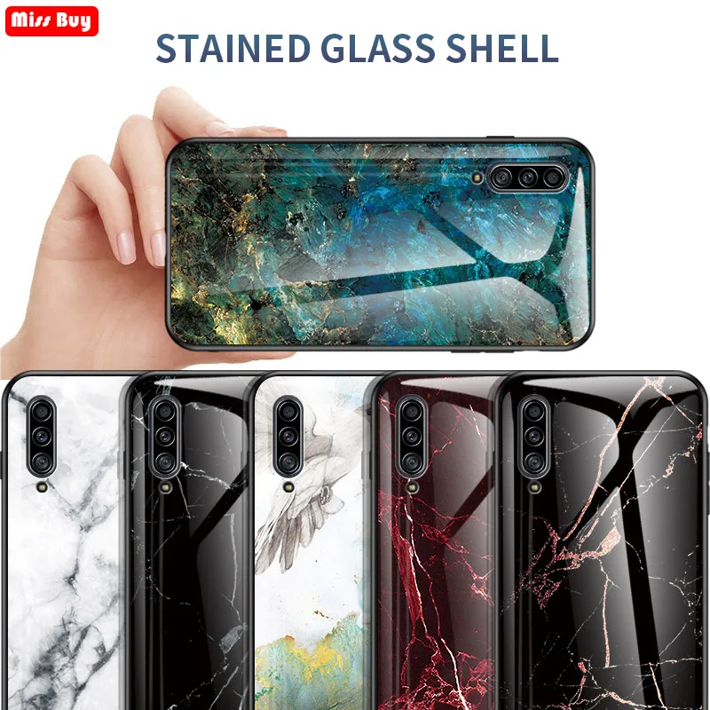 Мраморный чехол из закаленного стекла для OPPO Realme XT роскошный мягкий бампер