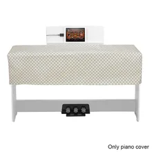 88 ключ Практичный чехол для пианино с узором в клетку пылезащитный нескользящий чехол для домашней книги на молнии Защитный Водонепроницаемый чехол из искусственной кожи