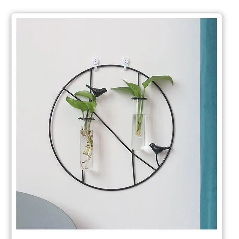 Vase Wall Hanging Delicate Space-Saving Portable Modern Wall-Mounted Vase For Garden Home